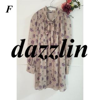 ダズリン(dazzlin)のdazzlin ダズリン スタンドカラー花柄ブラウスワンピース(ミニワンピース)