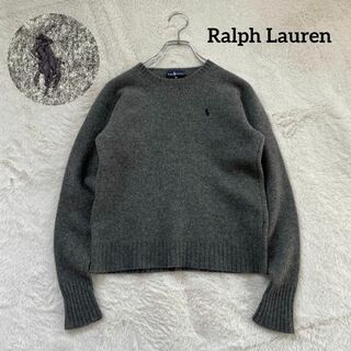 ラルフローレン(Ralph Lauren)のRalph Lauren　ラルフローレン　ニット　ロゴ刺繍　ウール(ニット/セーター)