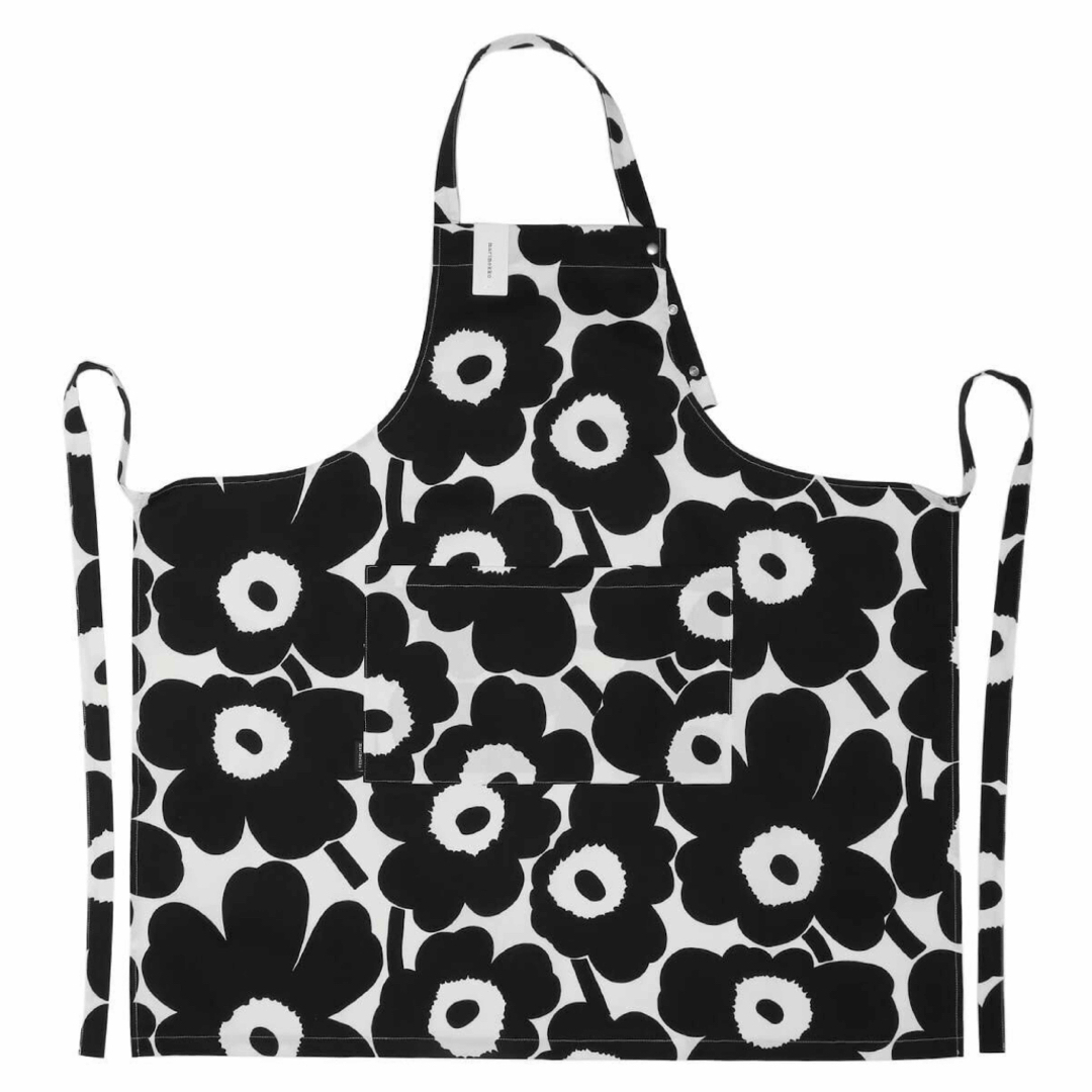 marimekko(マリメッコ)の◎マリメッコ marimekko エプロン◎ブラックPIENI UNIKKO インテリア/住まい/日用品のキッチン/食器(収納/キッチン雑貨)の商品写真