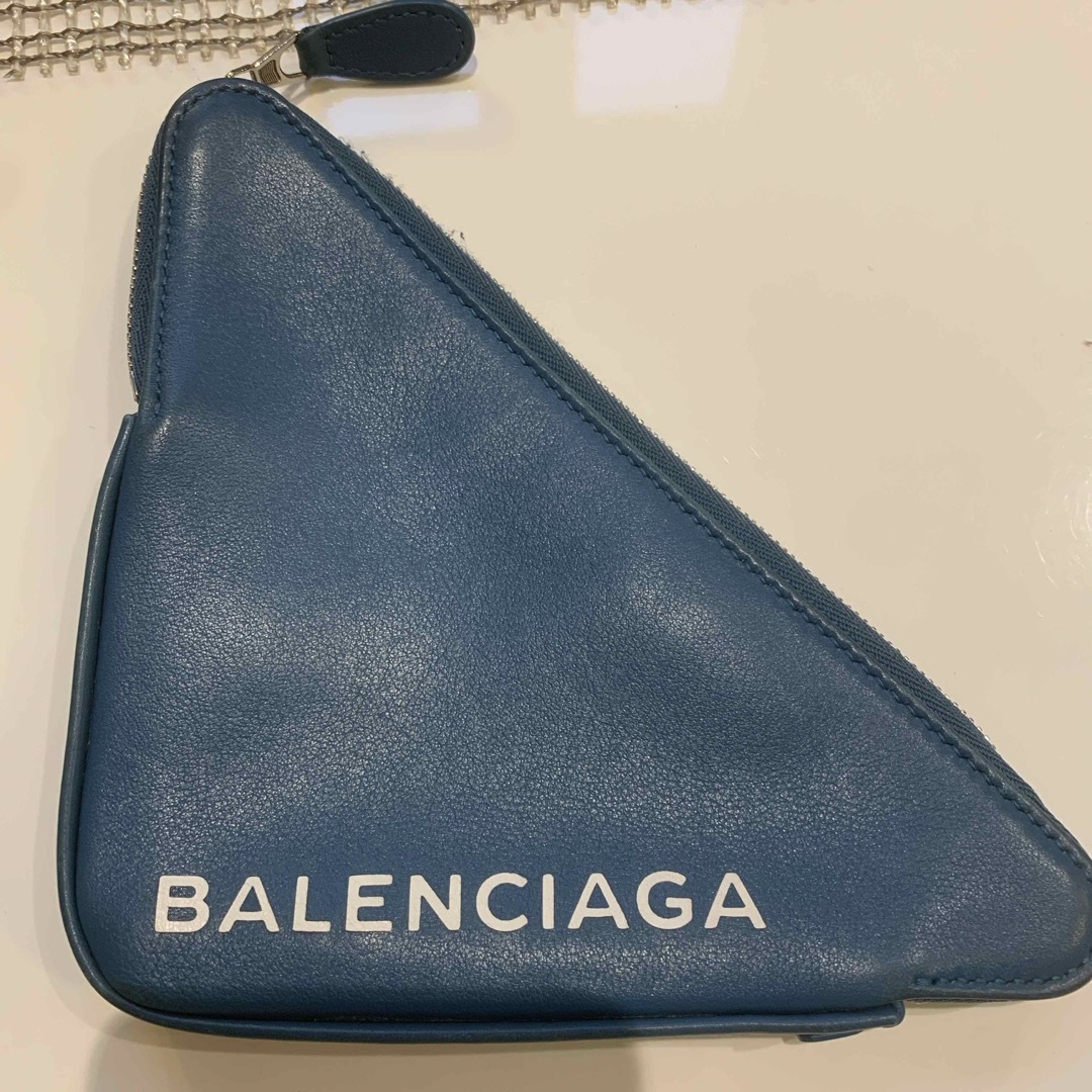 BALENCIAGA BAG(バレンシアガバッグ)の本日削除‼️正規品バレンシアガ トライアングルミニポーチ レディースのファッション小物(ポーチ)の商品写真