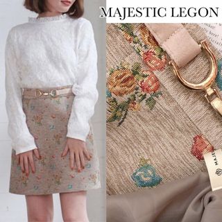 マジェスティックレゴン(MAJESTIC LEGON)のマジェスティックレゴン モール フラワー ミニ スカート(ミニスカート)