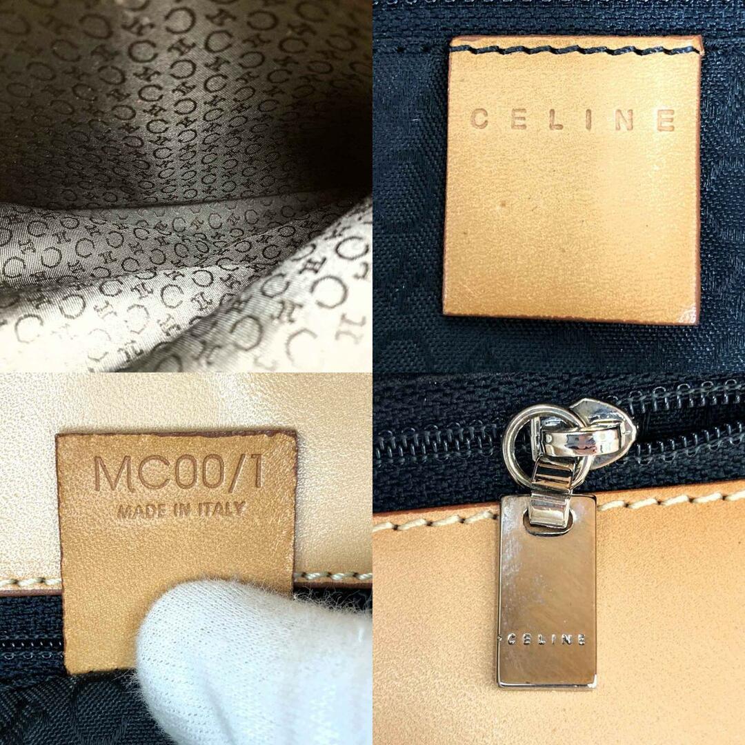 celine(セリーヌ)の美品 CELINE セリーヌ Cマカダム トートバッグ ハンドバッグ ブラック 黒 スウェード レザー レディース ファッション MC00 1 USED 【中古】 レディースのバッグ(トートバッグ)の商品写真