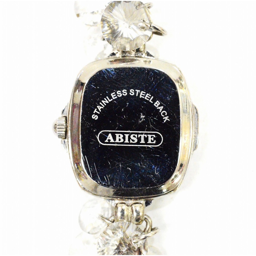 ABISTE(アビステ)のABISTE アビステ クオーツ 腕時計 レディース シェル シルバー ビーズ クリスタル ブレスレット【中古】JA-18545 レディースのファッション小物(腕時計)の商品写真