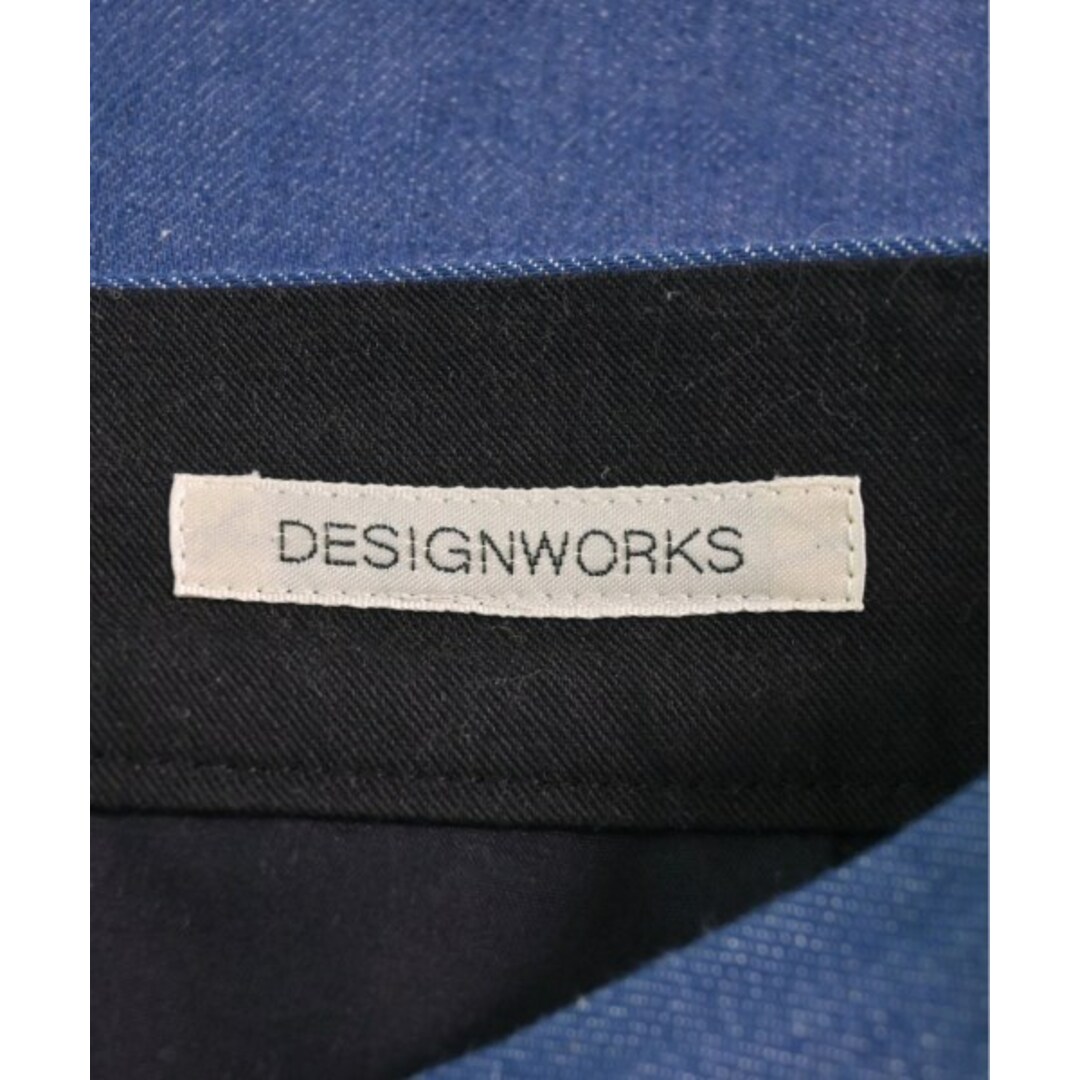 DESIGNWORKS(デザインワークス)のDESIGNWORKS ロング・マキシ丈スカート 40(M位) 青 【古着】【中古】 レディースのスカート(ロングスカート)の商品写真