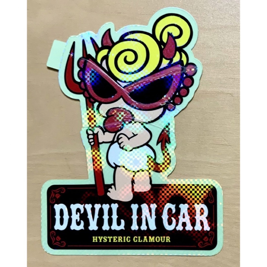 HYSTERIC MINI(ヒステリックミニ)のヒスミニ☆正規品☆新品☆DEVIL IN CAR☆デビルインカー☆外貼り☆14 自動車/バイクの自動車(車外アクセサリ)の商品写真