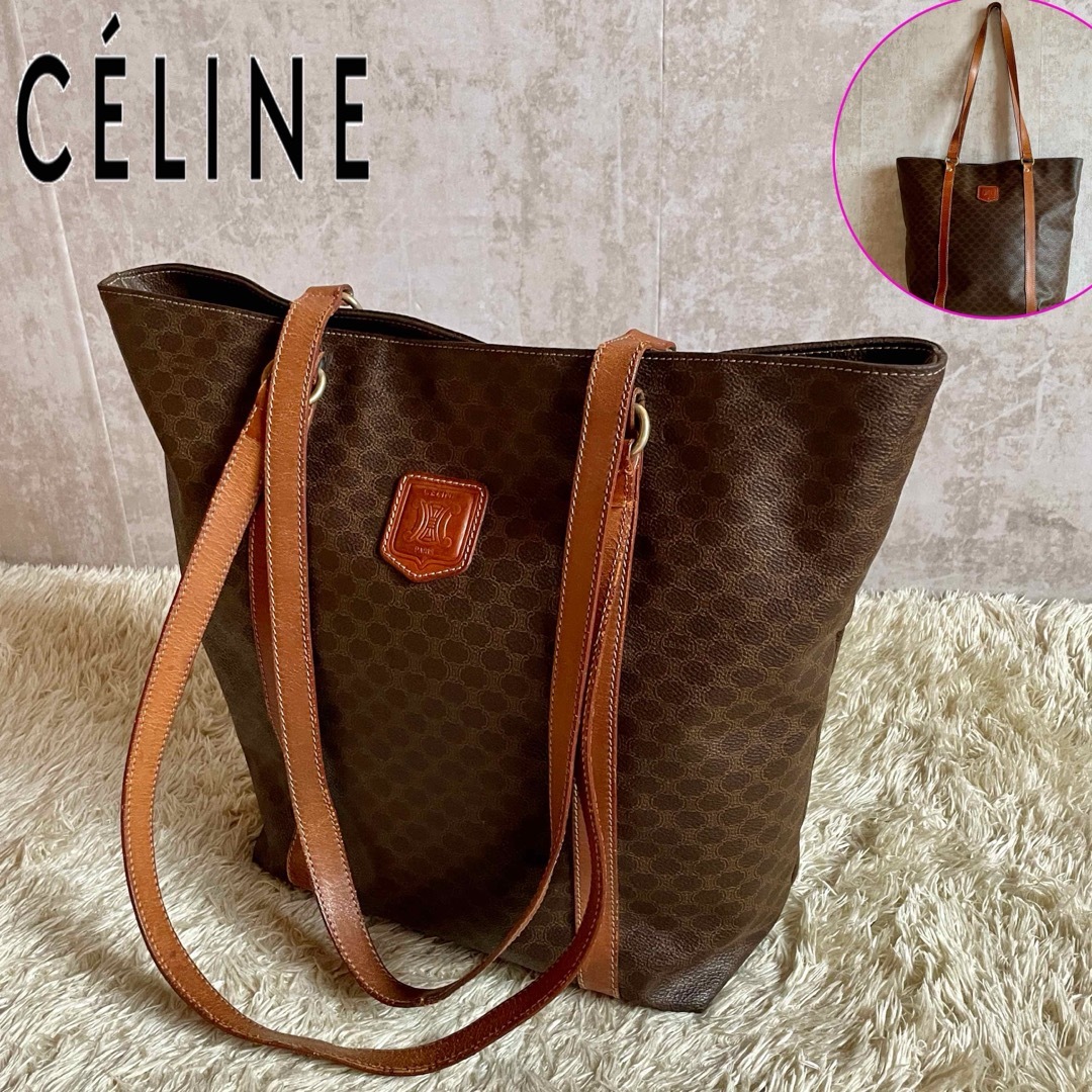 celine(セリーヌ)の極希少 céline セリーヌ トリオンフ トートバッグ マカダム 人気 レア品 レディースのバッグ(トートバッグ)の商品写真