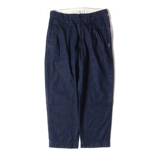 ダブルタップス(W)taps)のWTAPS ダブルタップス パンツ サイズ:S ワイド テーパード 2 タック デニム パンツ TUCK 02 / TROUSERS インディゴ ボトムス ズボン ジーンズ ジーパン【メンズ】【中古】(デニム/ジーンズ)