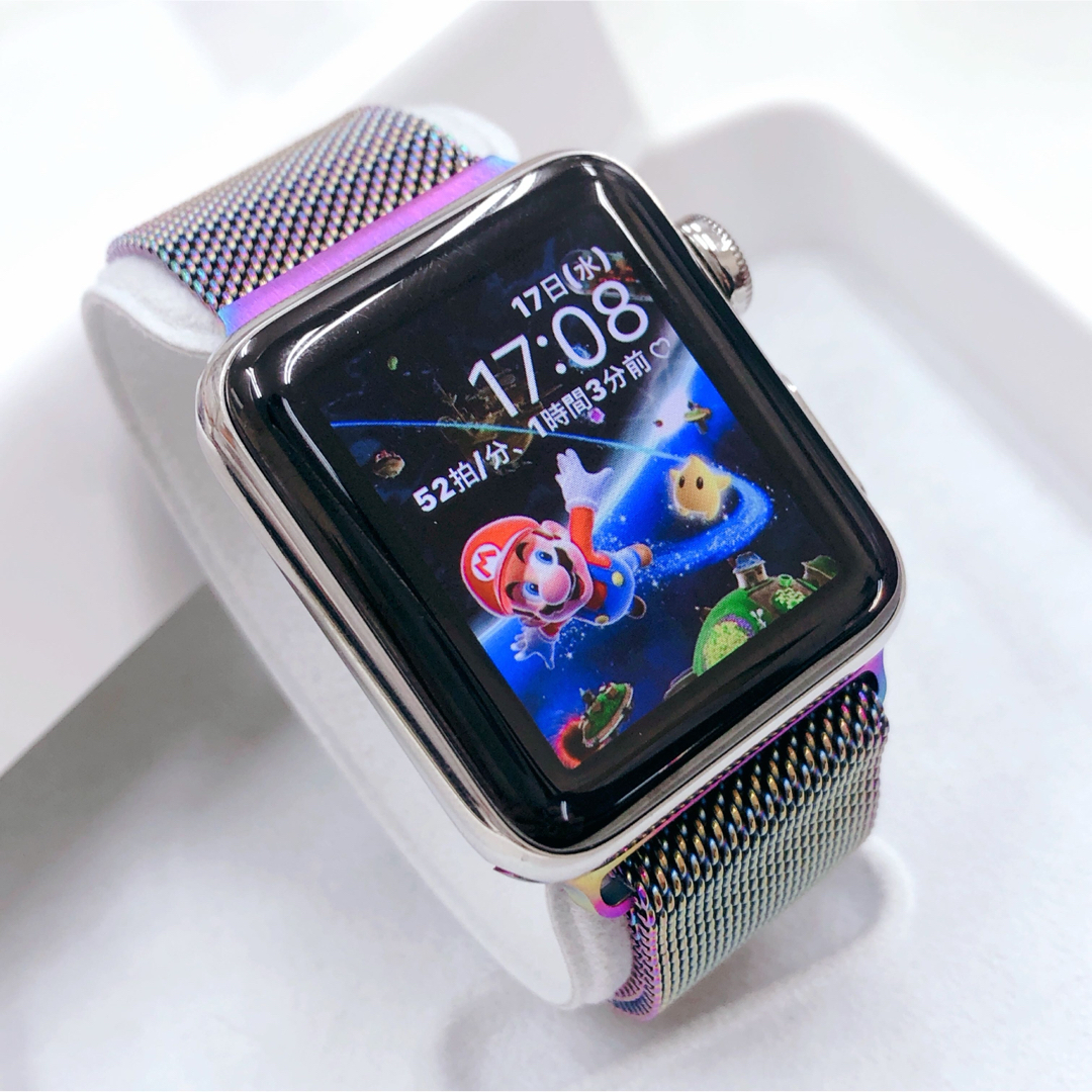 スマートフォン/携帯電話apple watch series2 アップルウォッチ38mmステンレス