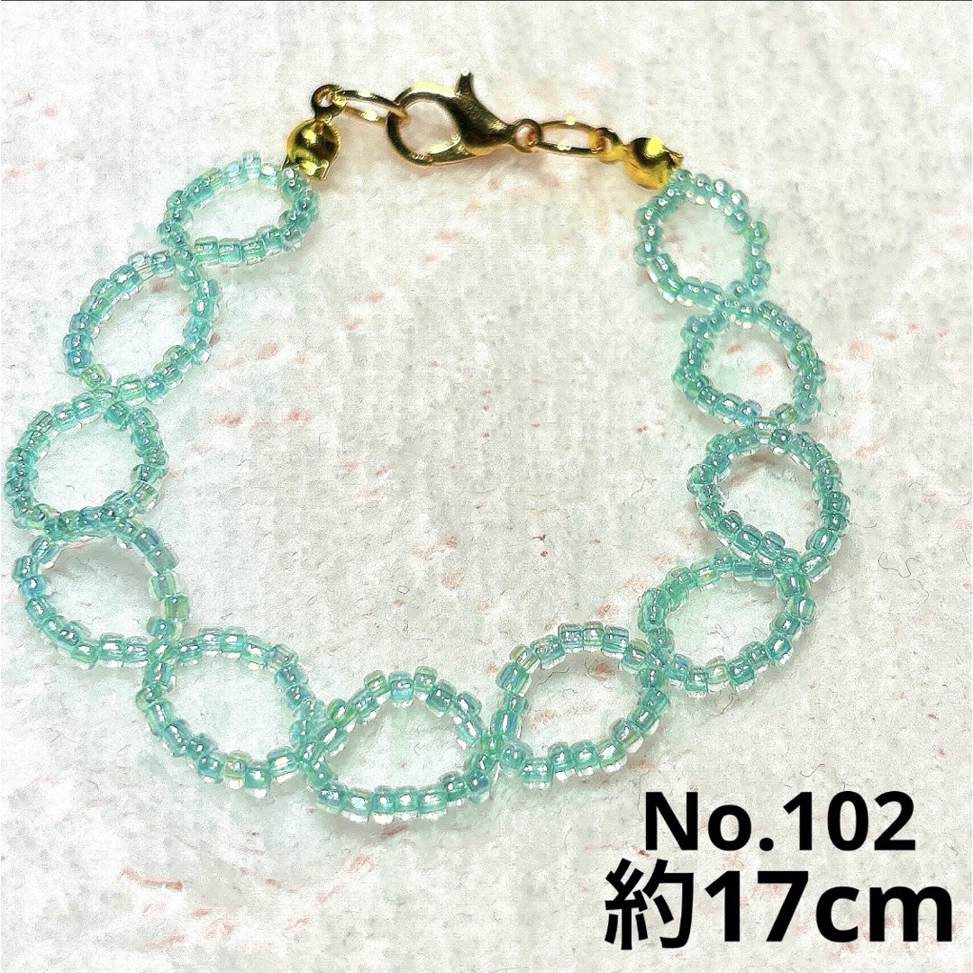 No.102 ブレスレット ハンドメイド ハンドメイドのアクセサリー(ブレスレット/バングル)の商品写真