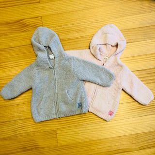 カシウエア(kashwere)の【美品】2枚セット⭐︎カシウェア☆12-18m☆パーカー双子セット販売☆単品可(カーディガン/ボレロ)