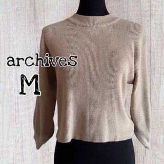 アルシーヴ(archives)のarchives トップス 袖ボリュームラメニットPO Mサイズ / USED(ニット/セーター)