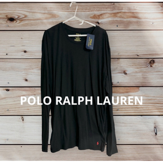 ポロラルフローレン(POLO RALPH LAUREN)のPOLO ラルフローレン　長袖　ロンT  黒　米国購入　新品(Tシャツ/カットソー(七分/長袖))