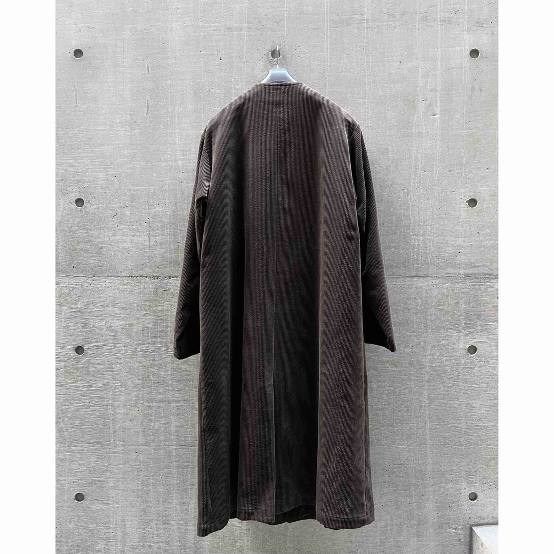 Yohji Yamamoto POUR HOMME(ヨウジヤマモトプールオム)の【ヨウジヤマモト プールオム】左前二重ドレス ロングコート メンズのジャケット/アウター(チェスターコート)の商品写真