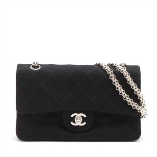 シャネル(CHANEL)のシャネル  コットン  ブラック レディース ショルダーバッグ(ショルダーバッグ)