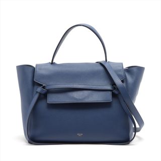 セリーヌ(celine)のセリーヌ ベルトバッグ ミニ レザー  ブルー レディース ハンドバッグ(ハンドバッグ)