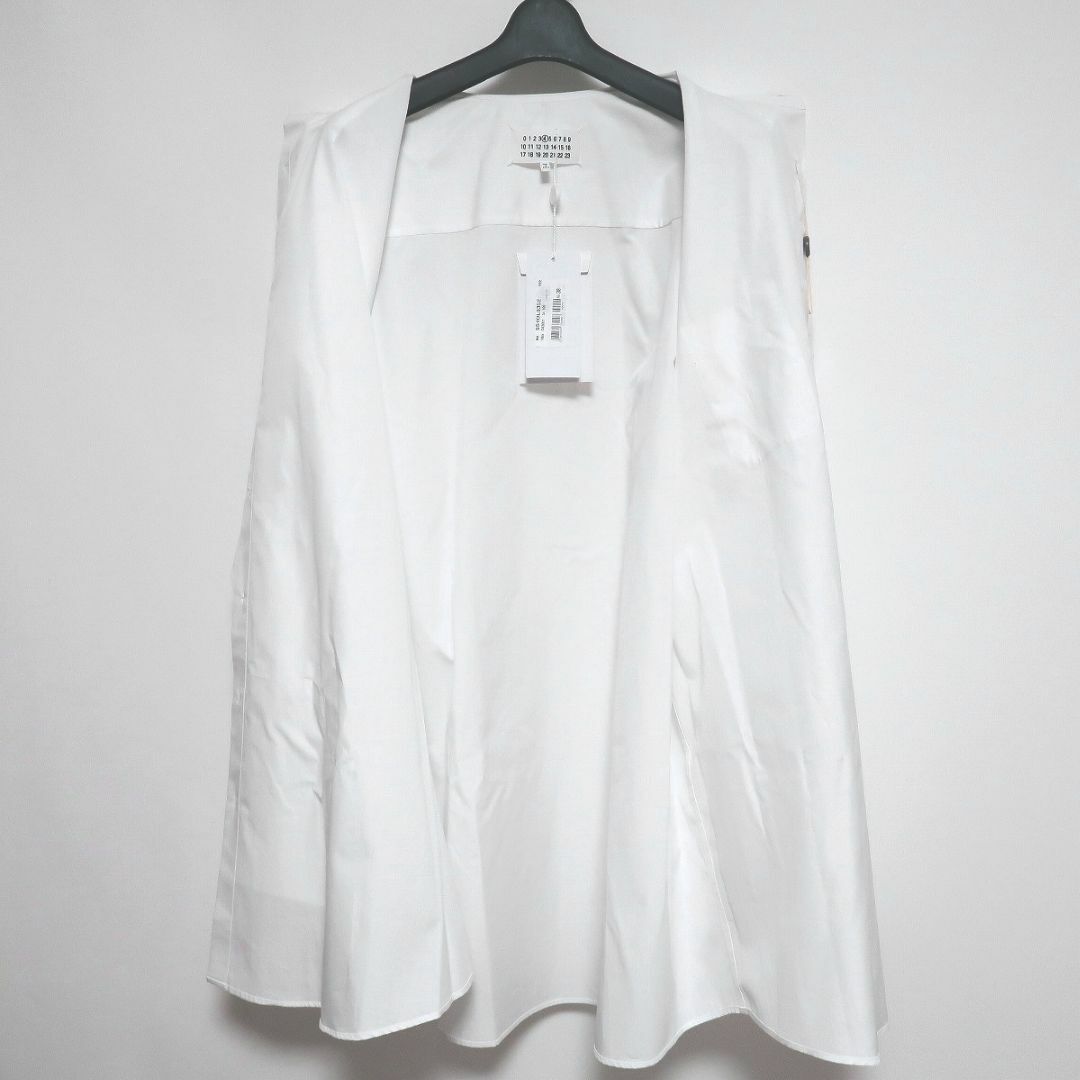 36 新品 メゾンマルジェラ コットン オーバーサイズ シャツ ワンピース 白