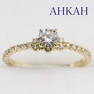 AHKAH - AHKAH アーカー ダイヤモンド ヘリクタイトリング K18YG 0.05