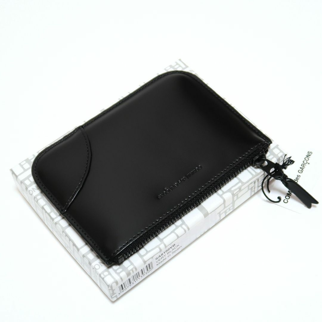 WALLET COMME des GARCONS(ウォレットコムデギャルソン)の新品 コムデギャルソン ウォレット SA8100VB レザー 財布 黒 ポーチ メンズのファッション小物(コインケース/小銭入れ)の商品写真