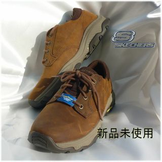 スケッチャーズ(SKECHERS)の新品（24.5cm相当）スケッチャーズメンズ カジュアルシューズ/ブラウン(スニーカー)