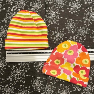 マリメッコ(marimekko)のマリメッコ　帽子　新生児　新品未使用　セット(帽子)