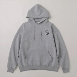 ワンエルディーケーセレクト(1LDK SELECT)の【新品未使用】SEE SEE FONT LOGO HOODIE パーカー グレー(パーカー)