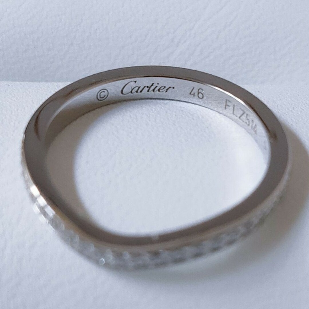 Cartier(カルティエ)のカルティエ ダイヤモンド エタニティ バレリーナ リング Pt950 46号 レディースのアクセサリー(リング(指輪))の商品写真