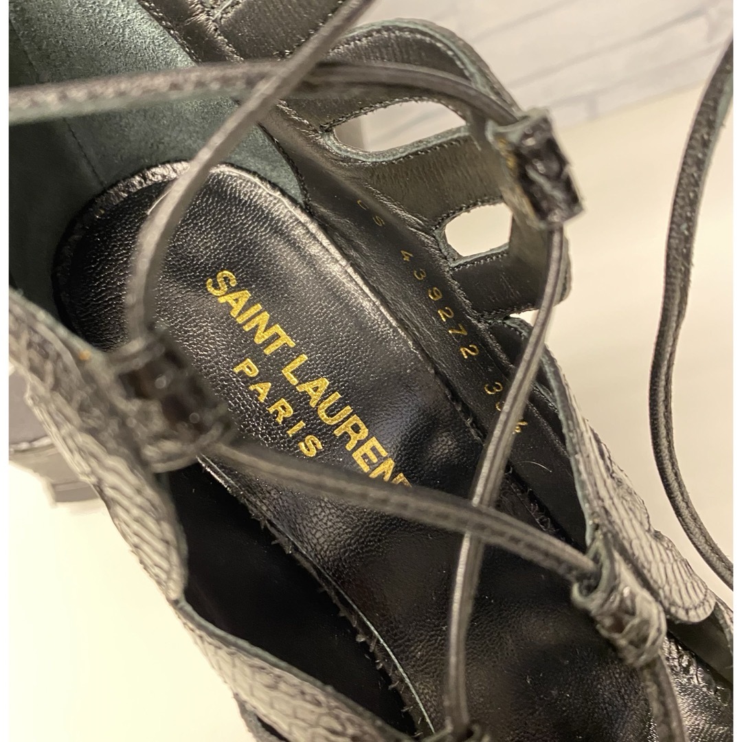 売上実績NO.1 SAINT LAURENT - 試着 定価18万 サンローラン レースアップ 靴