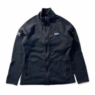 パタゴニア(patagonia)のpagagonia ベターセーター 刺繍ロゴ ブラック 古着 フルジップ M(ブルゾン)