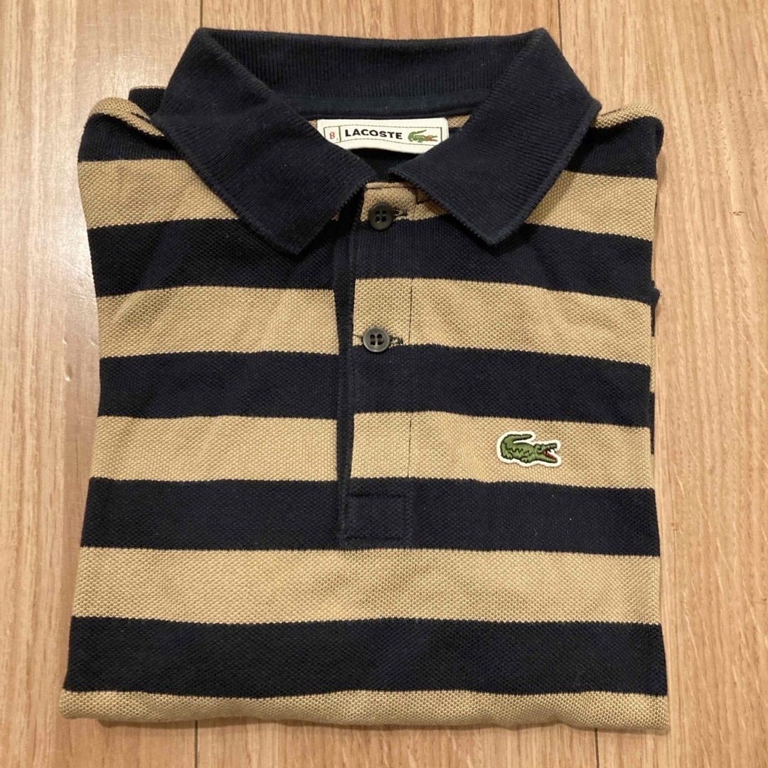 LACOSTE(ラコステ)の値下げ♪ラコステ　サイズ8 長袖ポロシャツ キッズ/ベビー/マタニティのキッズ服男の子用(90cm~)(Tシャツ/カットソー)の商品写真