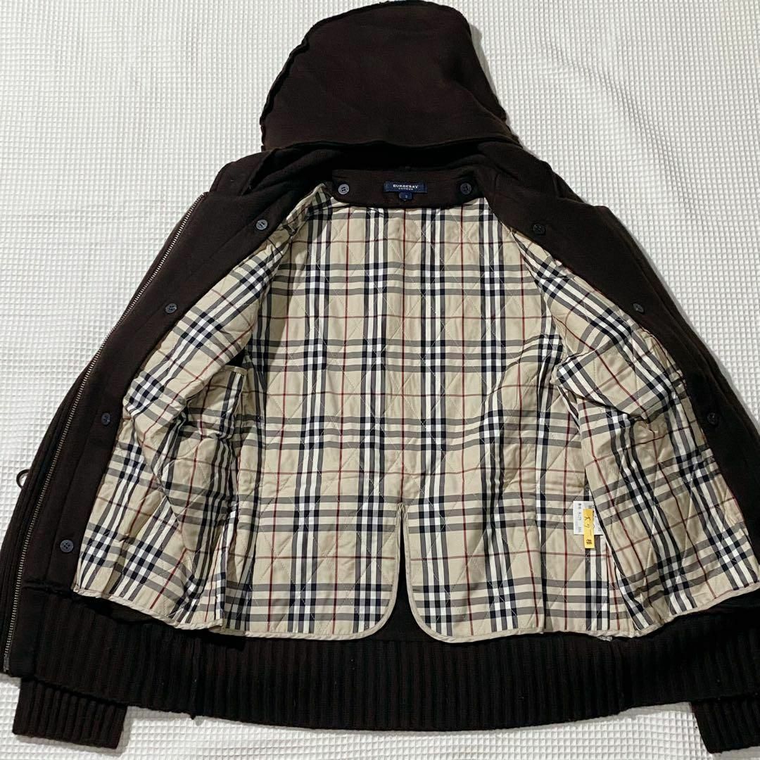 BURBERRY(バーバリー)の極美品✨BURBERRY  ライナー付　ダッフル ニットジャケット 2way レディースのジャケット/アウター(その他)の商品写真