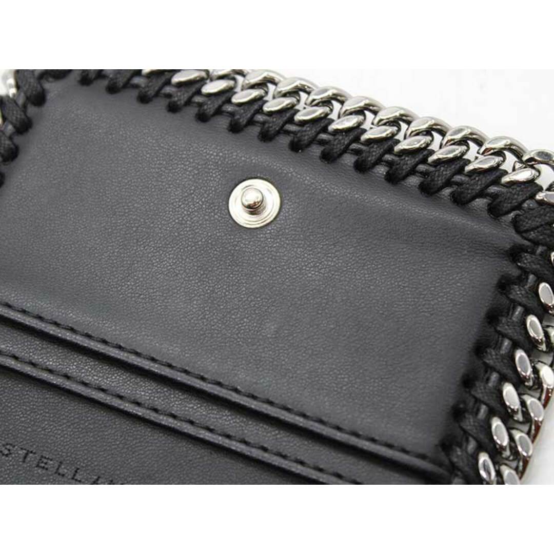 Stella McCartney(ステラマッカートニー)の【新規値下げ】◇STELLA McCARTNEY/ステラマッカートニー◇FALABELLA SMALL FLAP WALLET/431000/W9132/ファラベラミニウォレット/チェーン/三つ折り財布/コンパクト/小物 ブラック/黒 レディース【中古】春夏秋冬 509022 hat etc レディースのファッション小物(財布)の商品写真