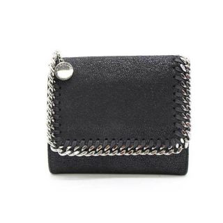 ステラマッカートニー(Stella McCartney)の【新規値下げ】◇STELLA McCARTNEY/ステラマッカートニー◇FALABELLA SMALL FLAP WALLET/431000/W9132/ファラベラミニウォレット/チェーン/三つ折り財布/コンパクト/小物 ブラック/黒 レディース【中古】春夏秋冬 509022 hat etc(財布)