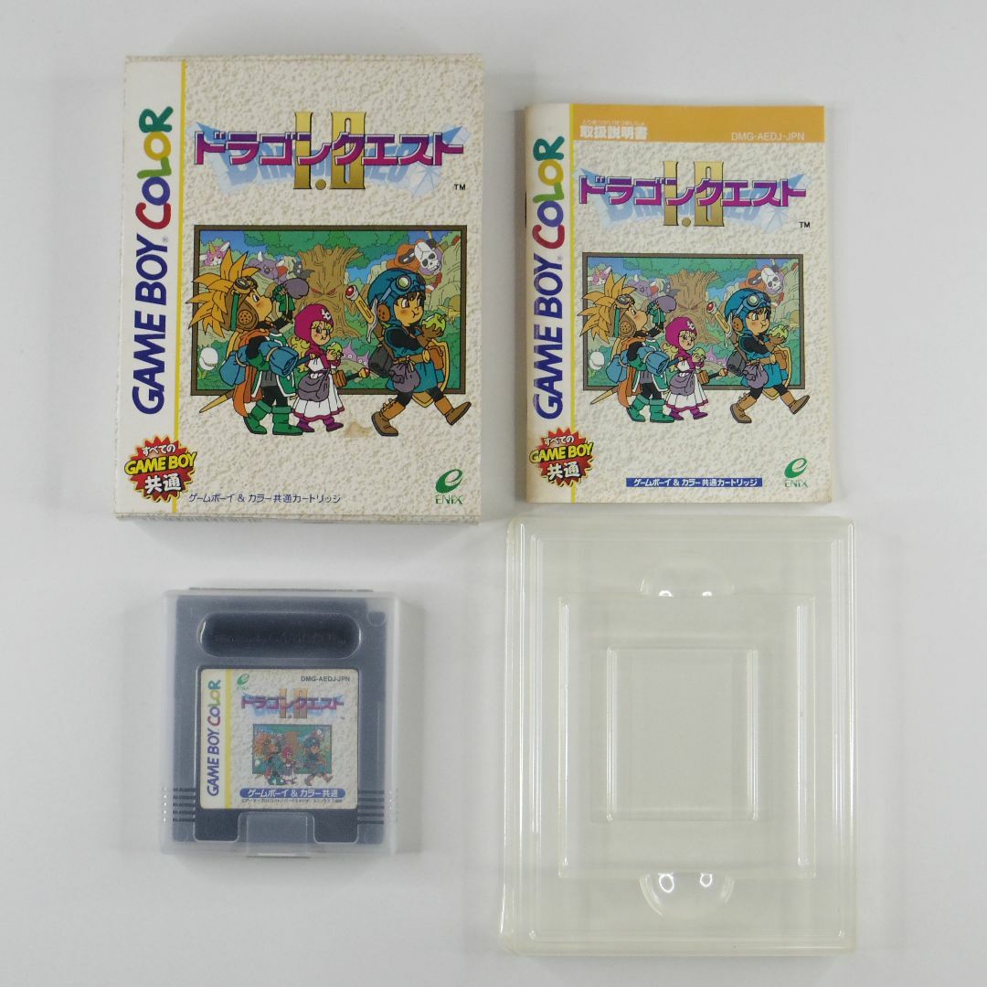 任天堂(ニンテンドウ)のGBC ドラゴンクエストⅠ.Ⅱ 箱 説明書付き ゲームボーイカラー エンタメ/ホビーのゲームソフト/ゲーム機本体(携帯用ゲームソフト)の商品写真