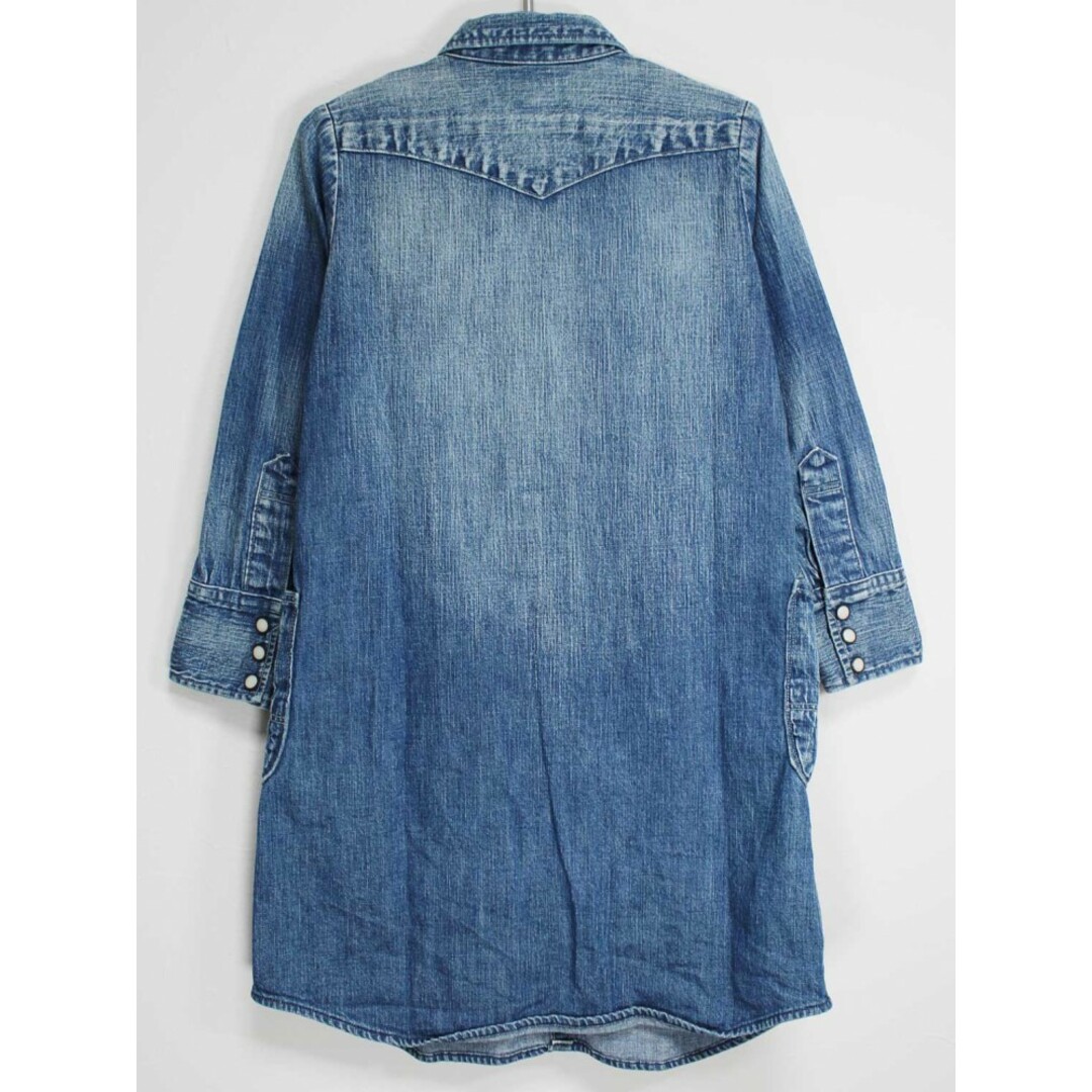 used denim onepiece / indigo blue