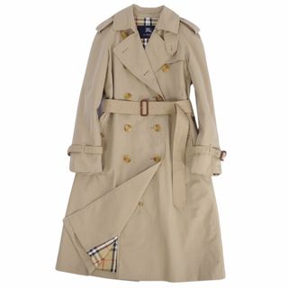 バーバリー(BURBERRY)の美品 バーバリー ロンドン BURBERRY LONDON コート トレンチコート 裏チェック アウター レディース 7(S相当) ベージュ(トレンチコート)