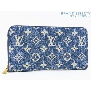 ルイヴィトン(LOUIS VUITTON)の美品ルイヴィトンモノグラム ジャカード デニムジッピーウォレットラウンド(財布)