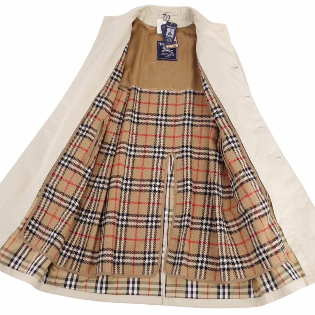 BURBERRY(バーバリー)の未使用/デッドストック Vintage バーバリー Burberrys コート 英国製 ライナー付き ステンカラーコート バルマカーンコート コットン100％ アウター メンズ S ベージュ メンズのジャケット/アウター(ステンカラーコート)の商品写真