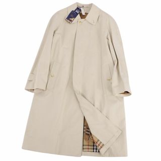 バーバリー(BURBERRY)の未使用/デッドストック Vintage バーバリー Burberrys コート 英国製 ライナー付き ステンカラーコート バルマカーンコート コットン100％ アウター メンズ S ベージュ(ステンカラーコート)