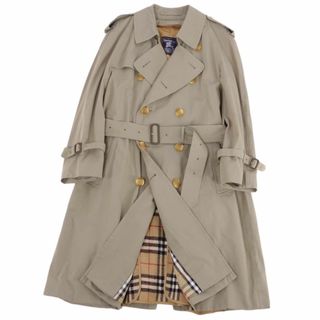 バーバリー(BURBERRY)の美品 Vintage バーバリー Burberrys コート 英国製 ライナー付き トレンチコート コットン100％ アウター メンズ M～L相当 カーキベージュ(トレンチコート)