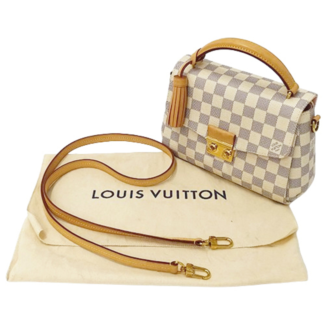 ルイ ヴィトン LOUIS VUITTON バッグ ダミエ アズール レディース ブランド ハンドバッグ ショルダーバッグ 2way クロワゼット  N41581 コンパクト ミニバッグ おしゃれ 斜め掛け クロスボディ 【中古】