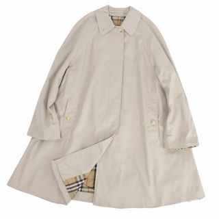 バーバリー(BURBERRY)の美品 Vintage バーバリー Burberrys コート 英国製 ステンカラーコート バルマカーンコート コットン アウター レディース 6(S相当) ライトベージュ(その他)