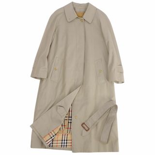 バーバリー(BURBERRY)のVintage バーバリー Burberrys コート ベルト付き ライナー付き ステンカラーコート バルマカーンコート コットン100％ アウター レディース 7AR(S相当) カーキベージュ(その他)