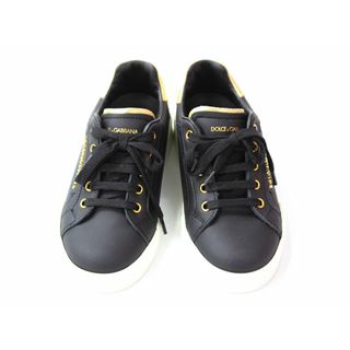 ドルチェアンドガッバーナ(DOLCE&GABBANA)の【新入荷!】■ドルチェ＆ガッパーナ　ジュニア/D＆G　Junior■16.7cm シューズ/スニーカー/靴 黒 ケース付【中古】子供 キッズ kids 男の子 女の子 春夏秋冬 920132(スニーカー)