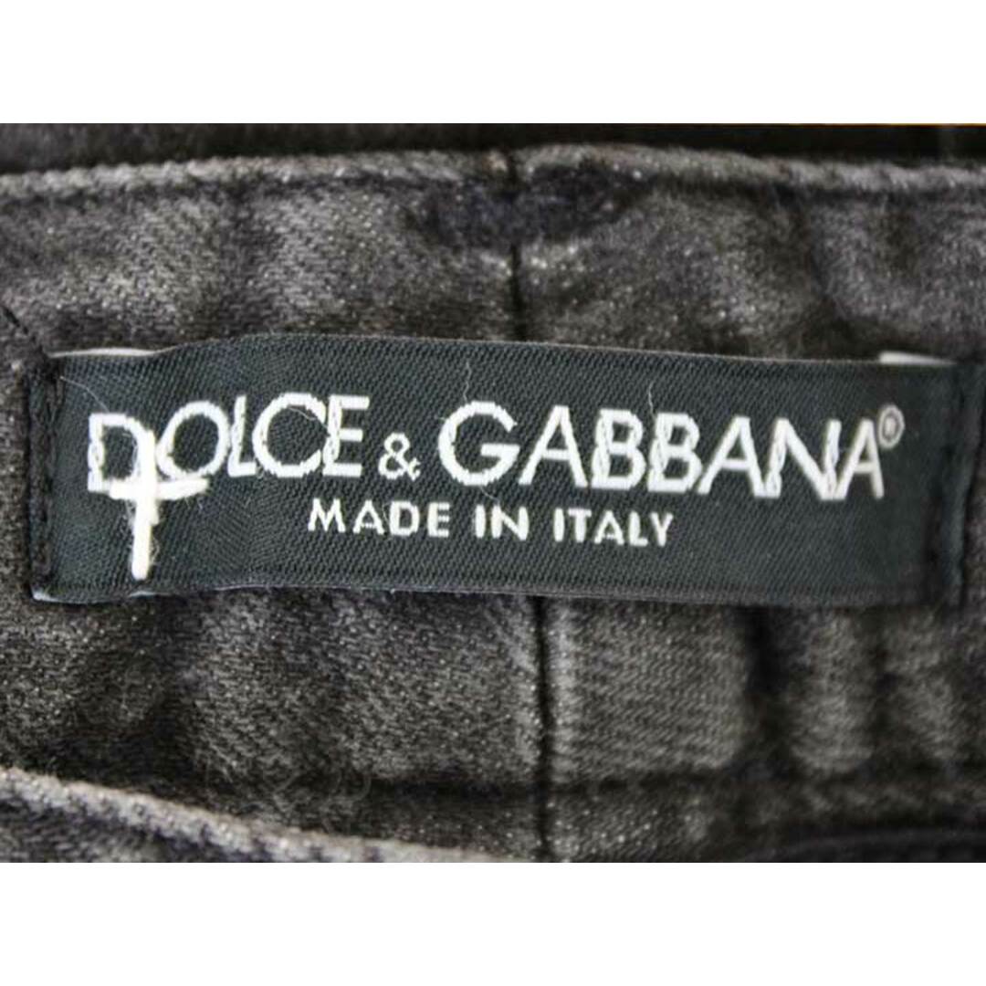 DOLCE&GABBANA(ドルチェアンドガッバーナ)の【値下げ】‡Dolce&Gabbana/ドルチェアンドガッバーナ‡デニムパンツ/十分丈 ブラック/黒 レディース 38【中古】春夏秋冬 515032 レディースのパンツ(その他)の商品写真