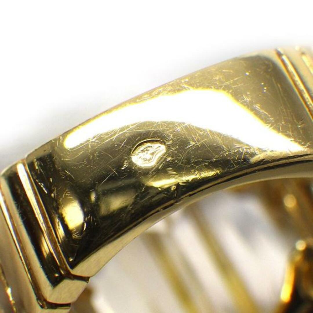 CHANEL(シャネル)のシャネル CHANEL リング エレメント クロス X スクエア エメラルドカット ルチルクォーツ 針水晶 ダイヤモンド K18YG 12号 / #52 【中古】 レディースのアクセサリー(リング(指輪))の商品写真