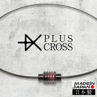 スポーツネックレス PLUSCROSS KW 野球 ゴルフ GM/BK 45cm(ネックレス)