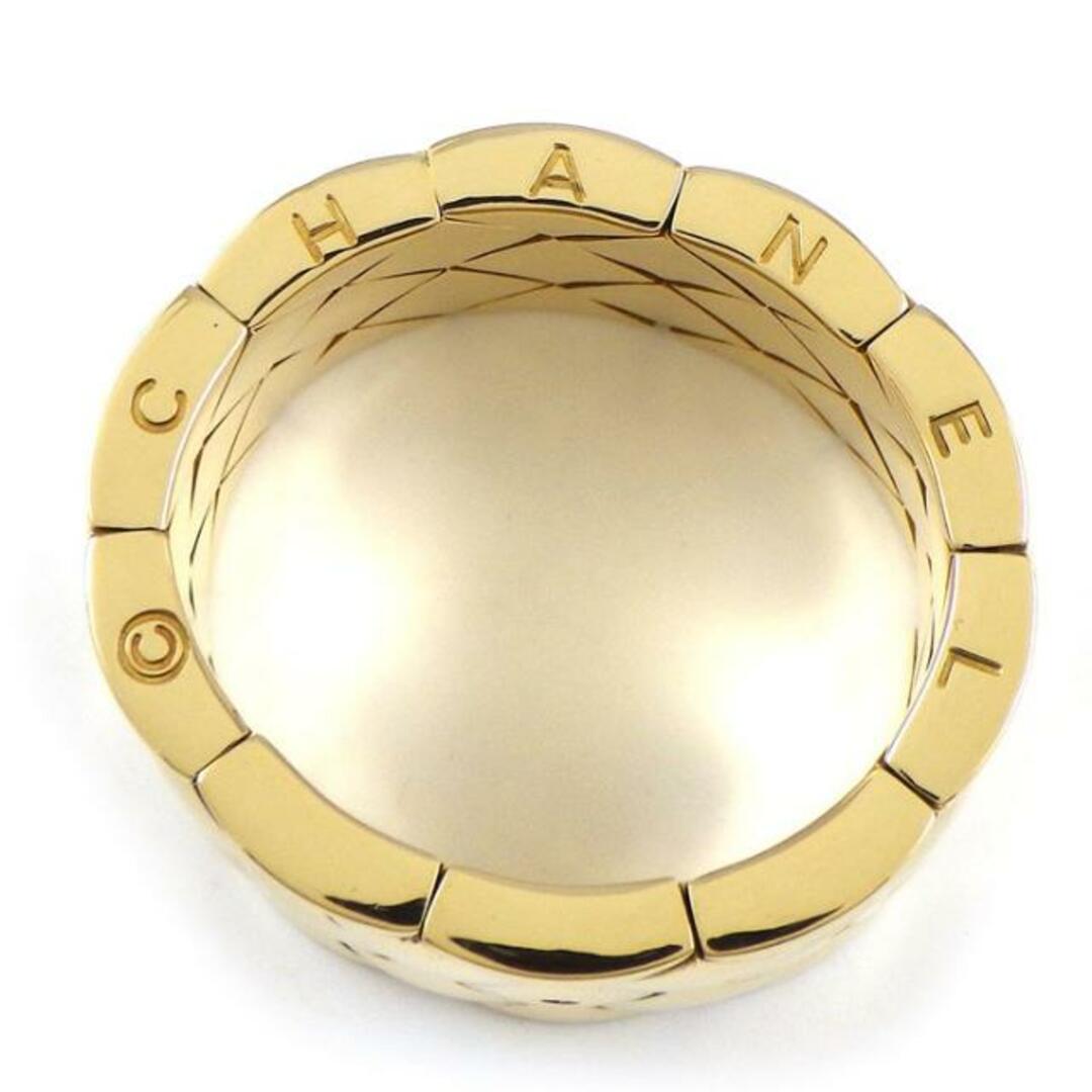 シャネル CHANEL リング マトラッセ キルティング メッシュ ワイド K18YG 24号 / #63 【中古】 シャネル CHANEL リング マトラッセ キルティング メッシュ ワイド K18YG 24号 / #63 【中古】
