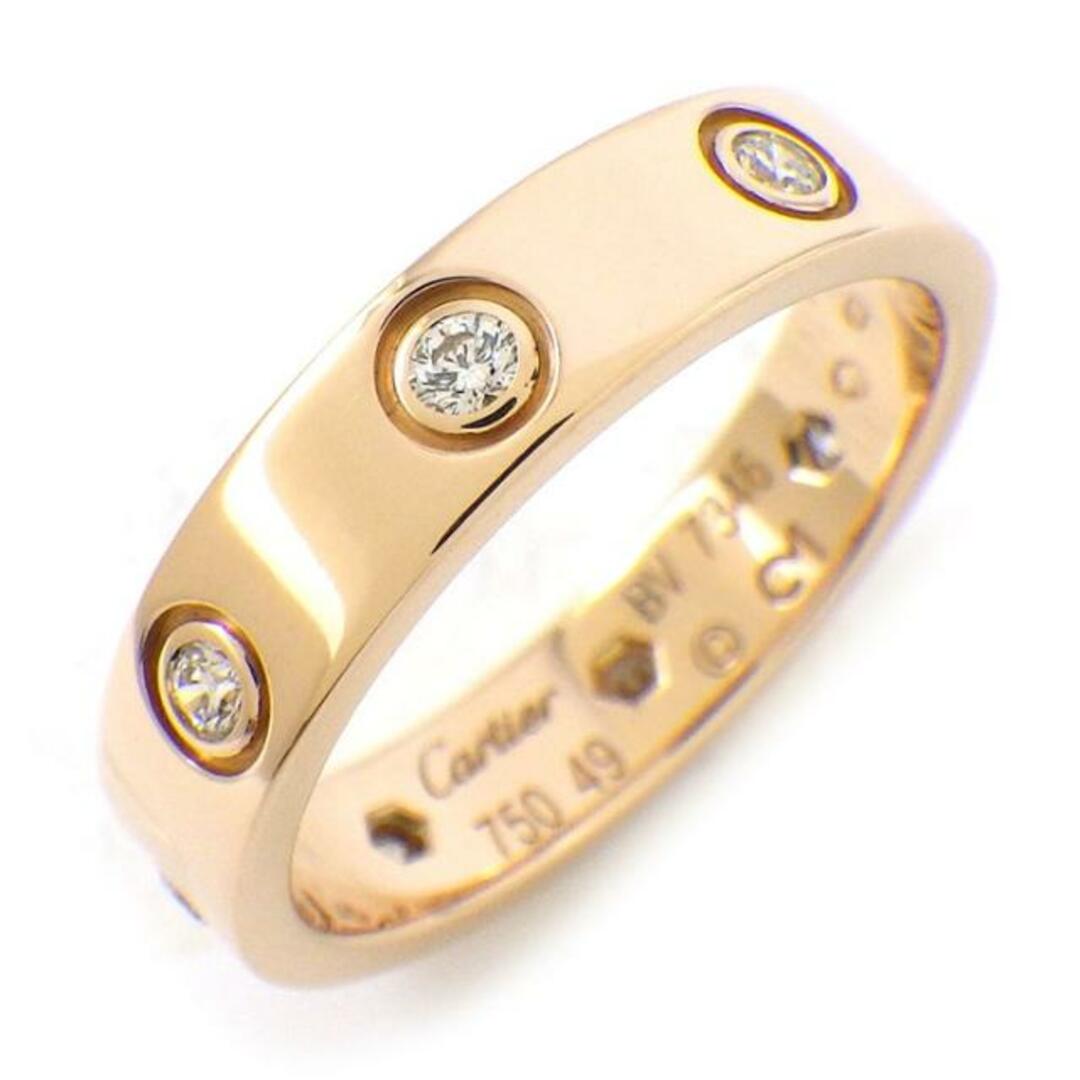 Cartier(カルティエ)のカルティエ Cartier リング ミニラブ B4050849 フル 8ポイント ダイヤモンド 計0.19ct K18PG 9号 / #49 【中古】 レディースのアクセサリー(リング(指輪))の商品写真