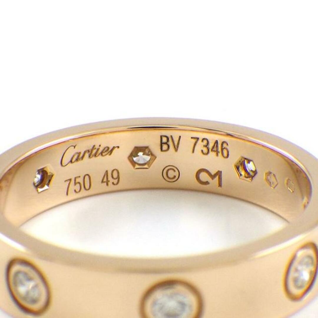 Cartier(カルティエ)のカルティエ Cartier リング ミニラブ B4050849 フル 8ポイント ダイヤモンド 計0.19ct K18PG 9号 / #49 【中古】 レディースのアクセサリー(リング(指輪))の商品写真