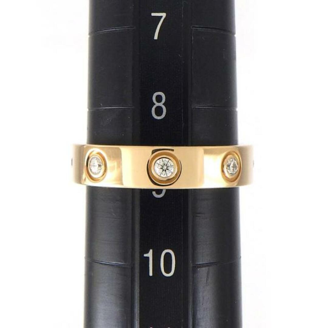 Cartier(カルティエ)のカルティエ Cartier リング ミニラブ B4050849 フル 8ポイント ダイヤモンド 計0.19ct K18PG 9号 / #49 【中古】 レディースのアクセサリー(リング(指輪))の商品写真